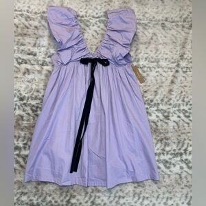 O.P.T. Women Dress Large Lilac Color Zipper 7.5” New